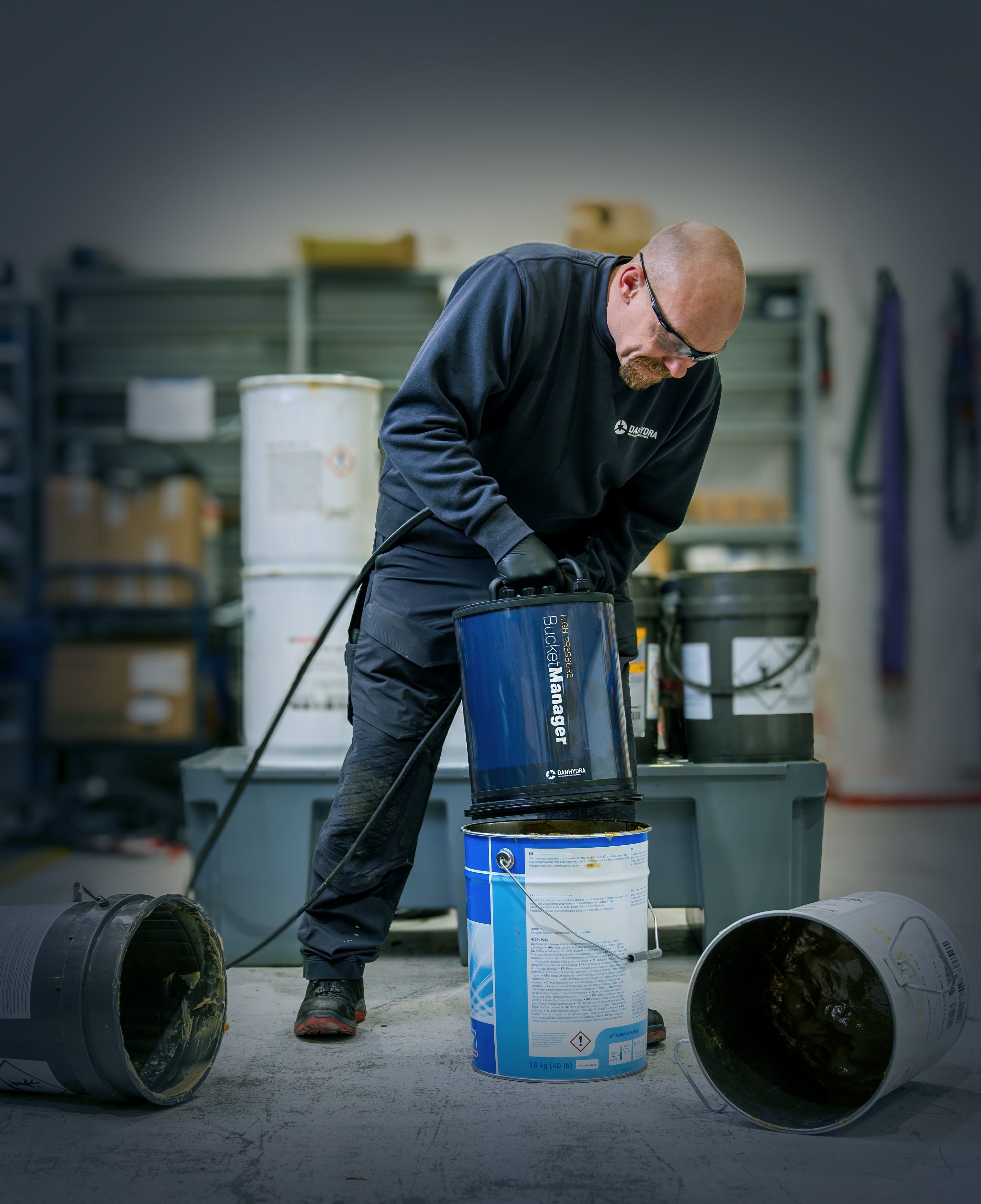 Danhydra BucketManager – High Performance Grease Filling System